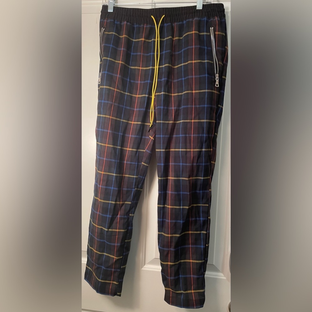Plaid Comfy Drawstring Pants